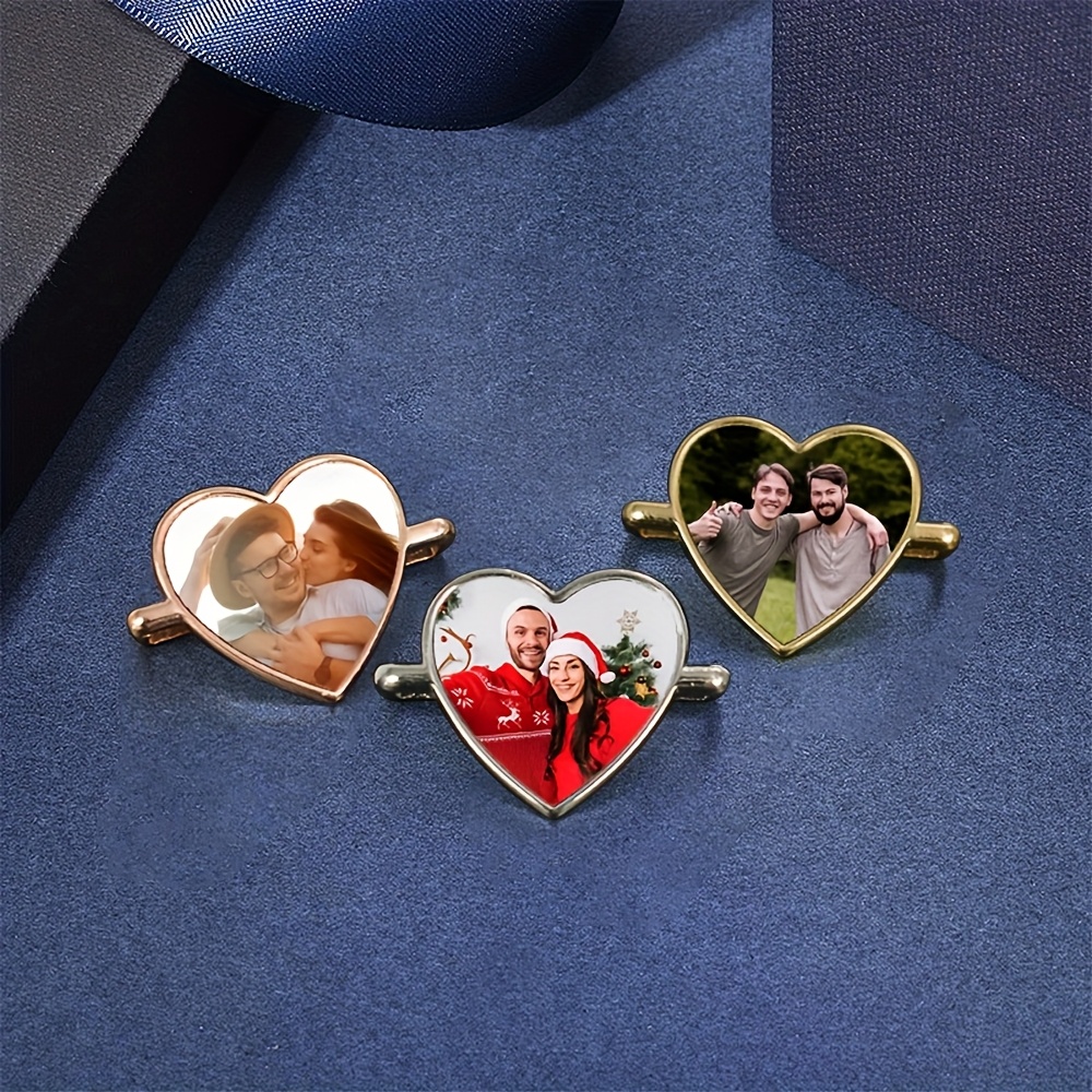 Personalized Heart-Shaped Photo Watch Pendant